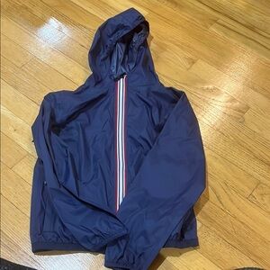 O8 Kids Navy, White and Red Rain jacket size 8Y